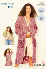 Stylecraft Colour Burst DK Pattern 10135 - Crochet Jackets