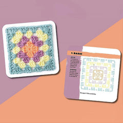 Book - The Granny Square Card Deck + Booklet 50 Mix & Match Designs