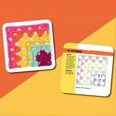 Book - The Granny Square Card Deck + Booklet 50 Mix & Match Designs