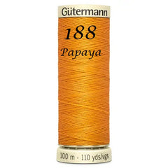 Haberdashery - Gütermann Sew-all thread 100m - Black/White/Grey/Cream/Yellow/Orange