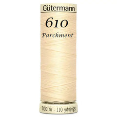 Haberdashery - Gütermann Sew-all thread 100m - Black/White/Grey/Cream/Yellow/Orange