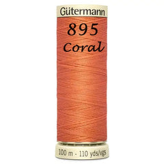 Haberdashery - Gütermann Sew-all thread 100m - Black/White/Grey/Cream/Yellow/Orange