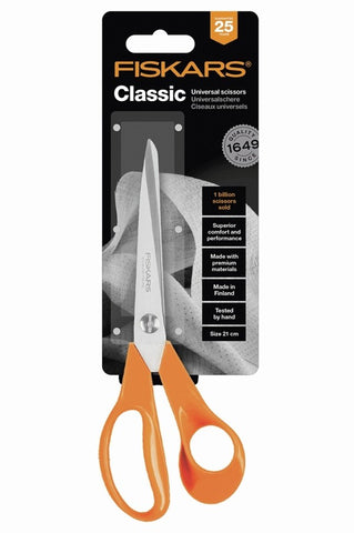 Haberdashery - Scissors - Fiskars Classic Universal Scissors 21cm