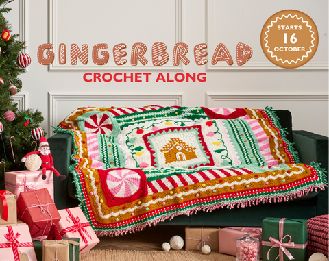 SIRDAR GINGERBREAD CHRISTMAS CAL - CROCHET ALONG BLANKET YARN BUNDLE