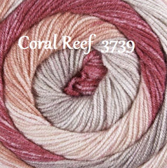 Stylecraft Batik Swirl DK Pattern 9675 - Cardigan, Scarf & Hat