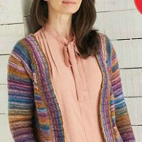 Sirdar Jewelspun Aran Pattern 10026 - Top-Down Cardigan