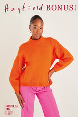 Hayfield Bonus DK Pattern 10590 - Crew Neck Sweater