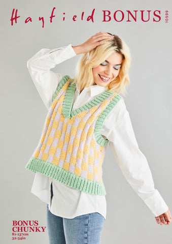 Hayfield Bonus Chunky Pattern 10599 - Vest