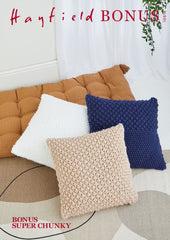 Hayfield Bonus Super Chunky Pattern 10616 - Cushion Covers