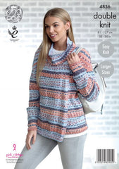 King Cole Drifter DK Pattern 4856 - Ladies' Cardigans