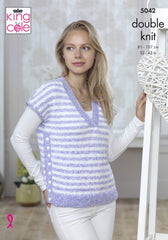 King Cole Calypso DK Pattern 5042  Sweater & Cardigan - NOW €1.00