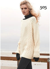 Rico Essentials Soft Merino Aran Pattern 505 - Sweater & Scarf