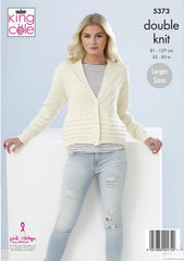 King Cole Cotton Top DK Pattern 5373 - ladies Cardigans