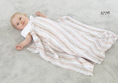 King Cole Baby Pure DK Pattern 5776 - Blankets