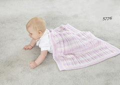 King Cole Baby Pure DK Pattern 5776 - Blankets