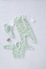 King Cole Little Treasures DK Pattern - 5855 Dungarees, Jacket and Hat