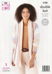 King Cole Harvest DK Pattern 5788 - Sweater & Jacket