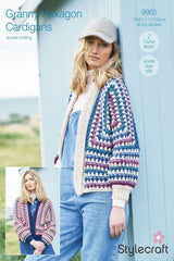 Stylecraft Granny Hexagon Cardigans Crochet Pattern 9965